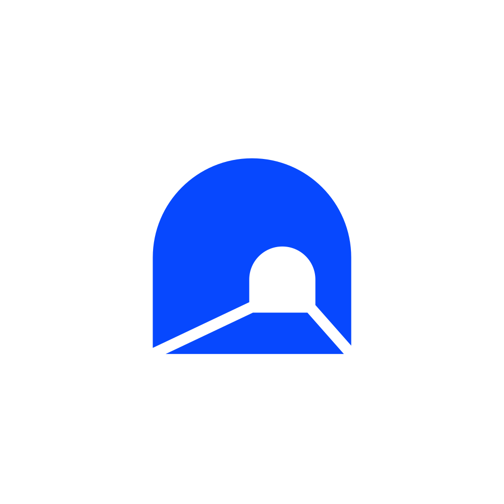 AgentTrail avatar, blue icon on white